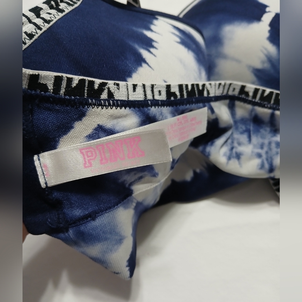 Pink Women's Tie-Dye Sports Bra - Picture 5 of 8